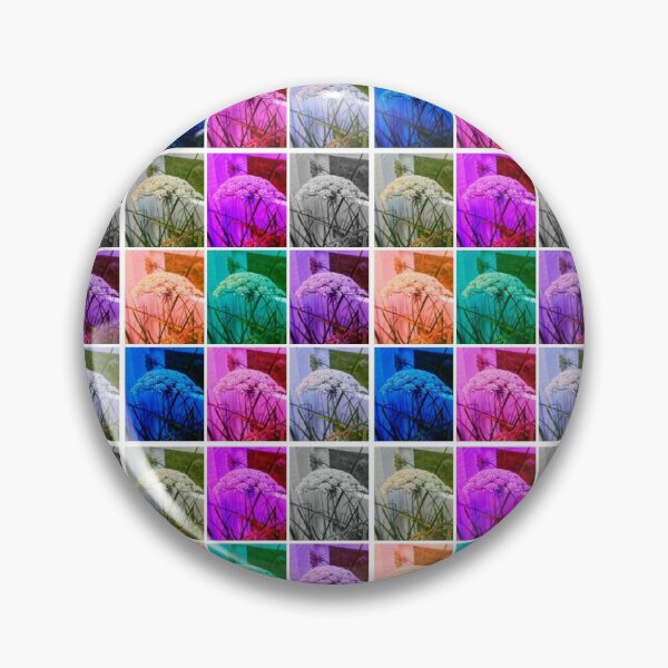 Item preview, Color Block Queen Annes Lace Collage designed and sold by The Rage Garden.