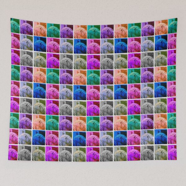 Item preview, Color Block Queen Annes Lace Collage designed and sold by The Rage Garden.