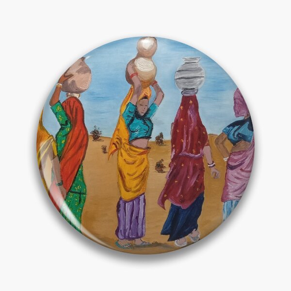 Item preview, Indian women painting designed and sold by Abha-Hues.