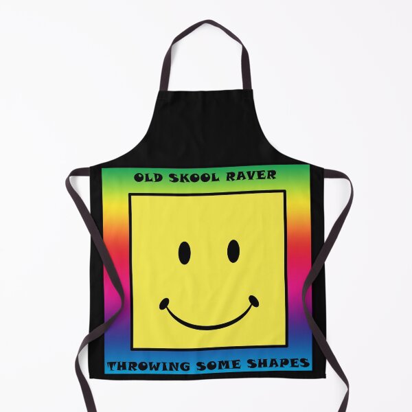 Item preview, FOR ONCE ITS OK TO BE SQUARE... RAVE ON! Uniquely square smiley designed and sold by LPDesignsUK.