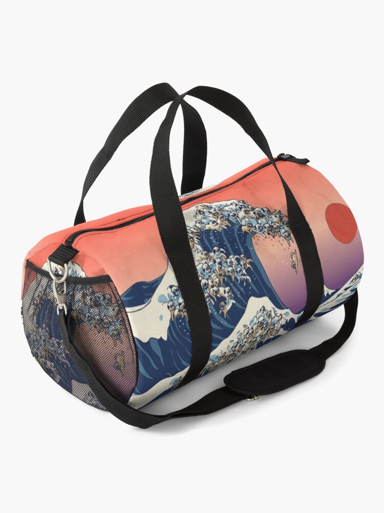 Alternate view of The Great Wave of Pug Duffle Bag