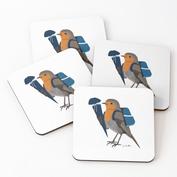 Item preview, Robin First Day of School bird drawing gift boys girls kids birdwatcher biologist designed and sold by jz-birds.