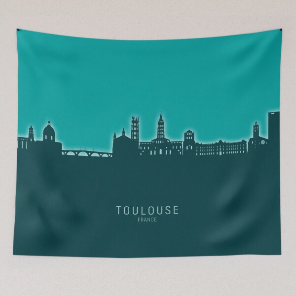 Item preview, Toulouse France Skyline designed and sold by ArtPrints.