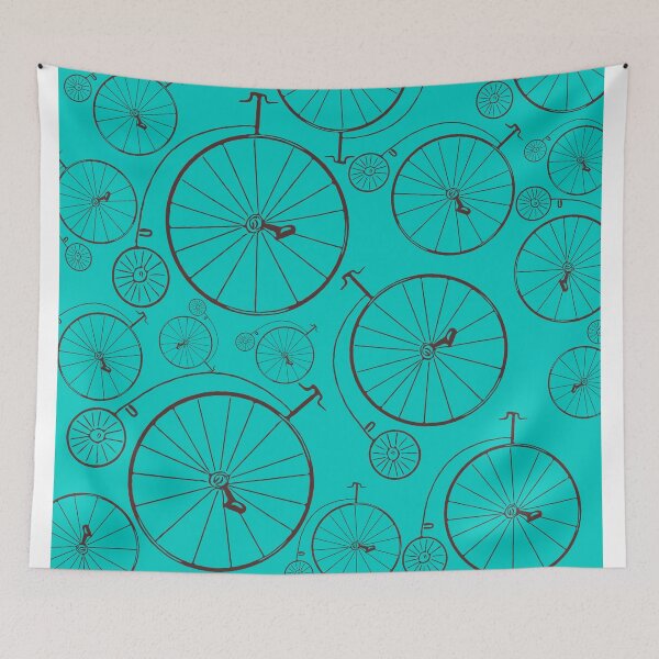 Item preview,  Vintage cycle repeating teal designed and sold by Bhargavi  Balachandran.