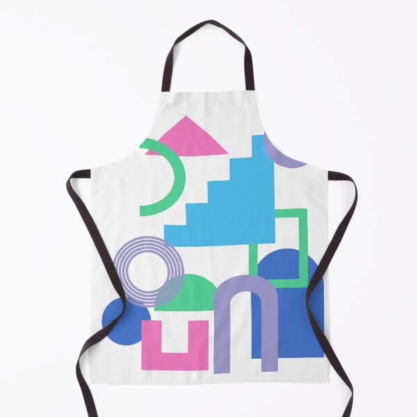 Item preview, Abstract Shape Collage in Bright 90s Colors designed and sold by JuneJournal.