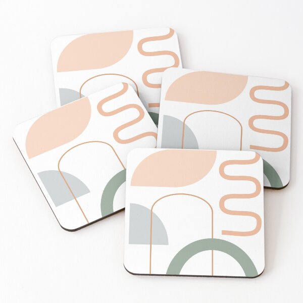 Item preview, Organic Shapes in Neutral Earth Tones designed and sold by JuneJournal.