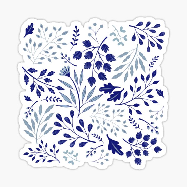 Item preview, Blue Floral designed and sold by EvelynRyalls.