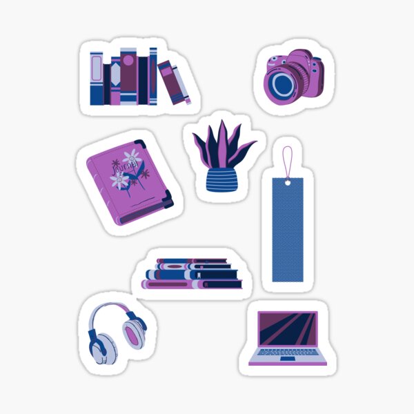 Item preview, Book Lover Starter Pack Purple designed and sold by ThePoisoned Pen.