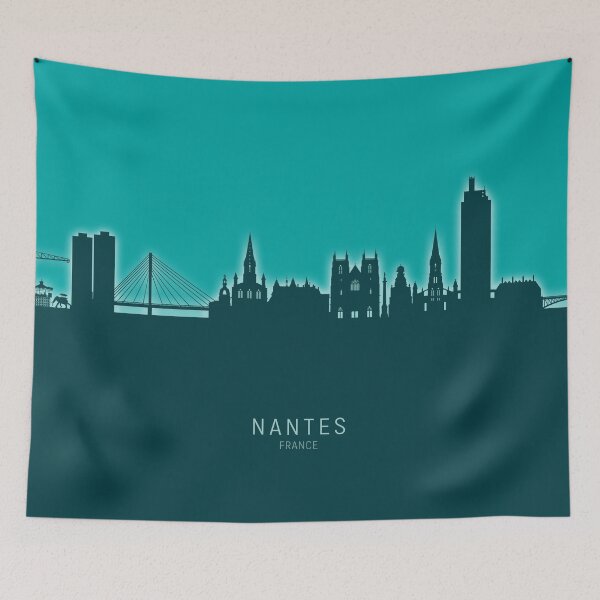 Item preview, Nantes France Skyline designed and sold by ArtPrints.