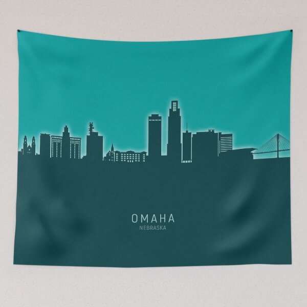 Item preview, Omaha Nebraska Skyline designed and sold by ArtPrints.