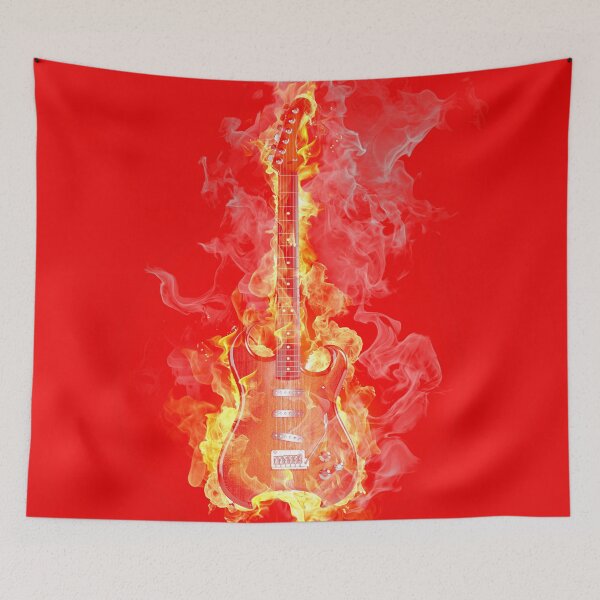 Item preview, GUITAR ROCK FIRE  designed and sold by farfalla68.