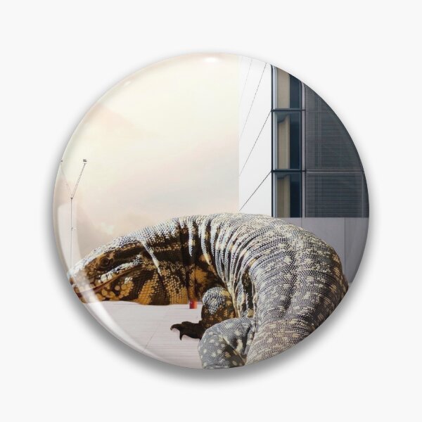 Item preview, Tegu lizard in airport designed and sold by Spikesandscales.