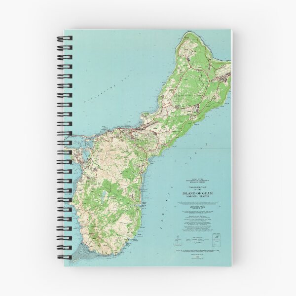 Item preview, Vintage Guam Map (1965) designed and sold by BravuraMedia.