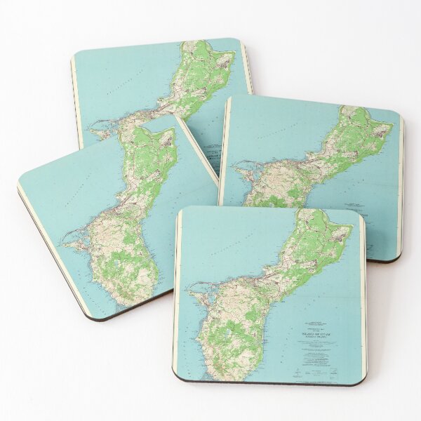 Item preview, Vintage Guam Map (1965) designed and sold by BravuraMedia.