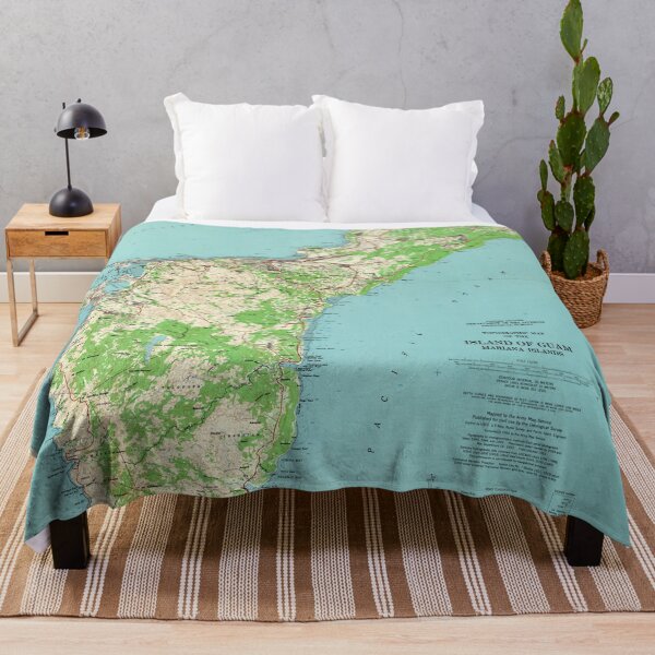 Item preview, Vintage Guam Map (1965) designed and sold by BravuraMedia.