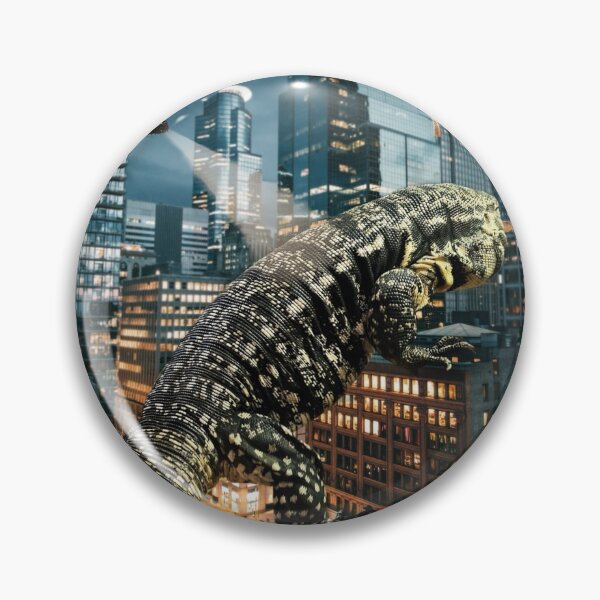 Item preview, Giant tegu lizard in the city designed and sold by Spikesandscales.