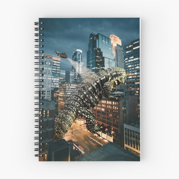 Item preview, Giant tegu lizard in the city designed and sold by Spikesandscales.