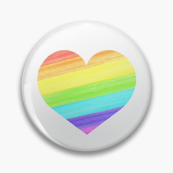Artikelvorschau, Regenbogen Pinselstriche Herz entworfen und verkauft von YouCheekyCow.