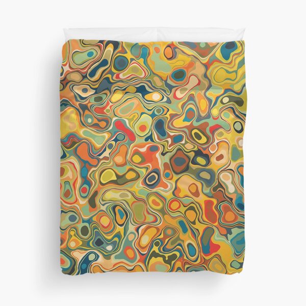 Multicolor Abstract Duvet Cover