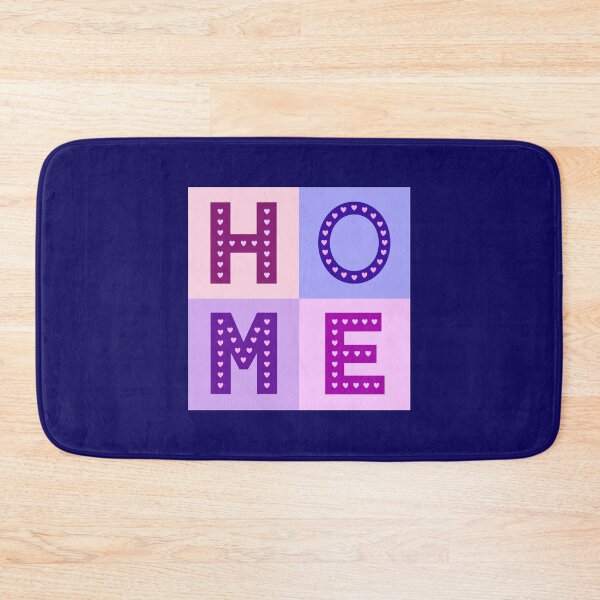 Item preview, HOME type with hearts pinks purples designed and sold by NataliePaskell.