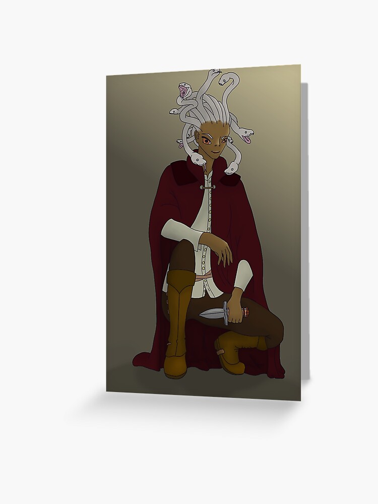 Thumbnail 1 of 2, Greeting Card, Medusa designed and sold by LilithPan.