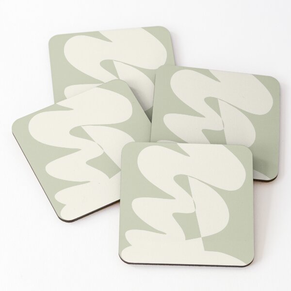 Item preview, Minimalist Abstract Expressionism in Sage designed and sold by JuneJournal.