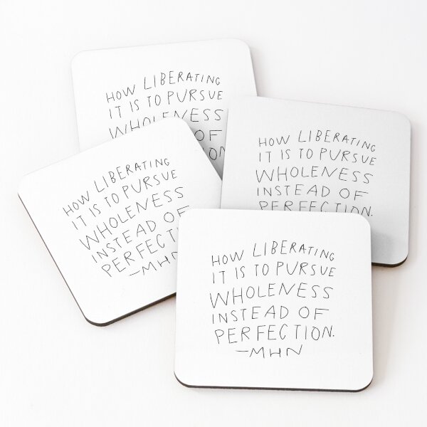 Item preview, How Liberating It Is To Pursue Wholeness Instead Of Perfection (Black) designed and sold by kayleefisherr.