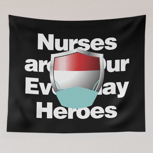 Item preview, Luxembourg Nurses are Everyday Heroes designed and sold by HelloFromAja.