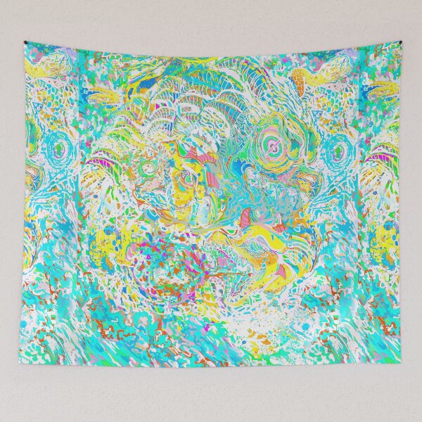 Item preview, Dragon slaying dragon abstract designed and sold by Deathoftheself.