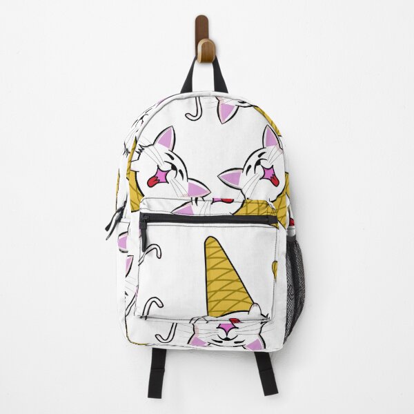 Item preview, Cute Kawaii Cat in Ice Cream Cone Random Pattern mask designed and sold by Kawaiindoodle.