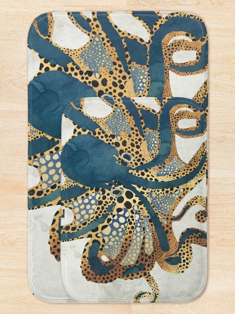 Thumbnail 5 of 6, Bath Mat, Underwater Dream VI designed and sold by spacefrogdesign.