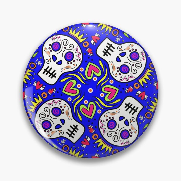 Item preview, Blue Sugar Skulls designed and sold by ROSEBLUE Orignals.