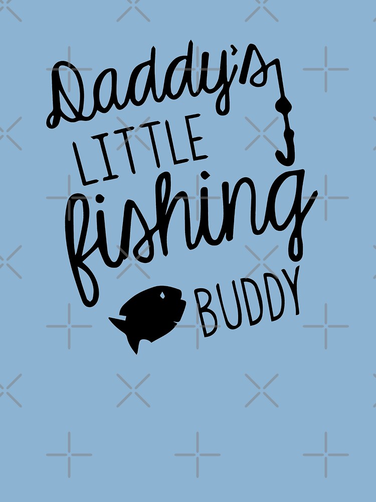 Daddy's Little Fishing Buddy Boys Girls T Shirt Lucky Fishing Tee