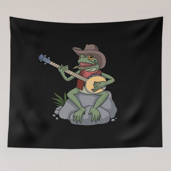 Item preview, Bluegrass Banjo Frog Country Music Banjo Gift Banjo designed and sold by DSWShirts.