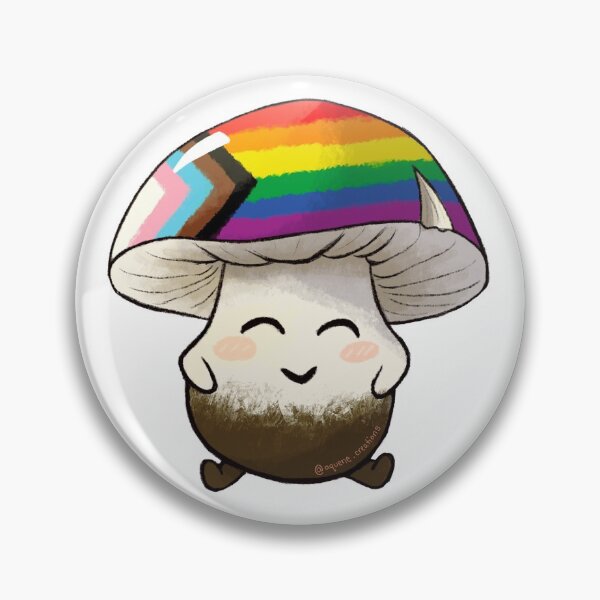 Item preview, Progress Pride Mushroom designed and sold by Katherine Shapard.