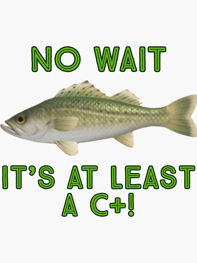"Animal Crossing Sea Bass C+" Sticker for Sale by rachel532 Redbubble