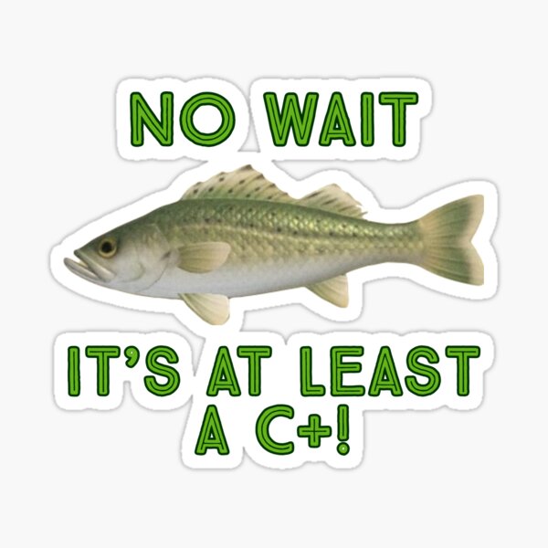 "Animal Crossing Sea Bass C+" Sticker for Sale by rachel532 Redbubble