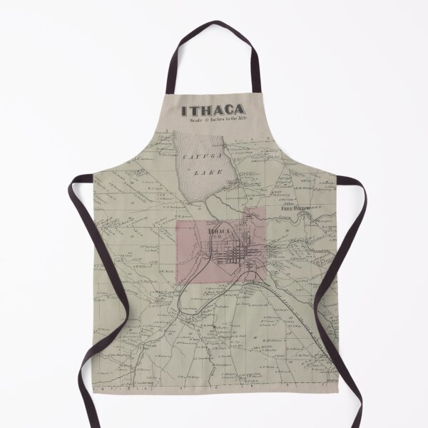 Item preview, Vintage Ithaca NY Map (1866) designed and sold by BravuraMedia.