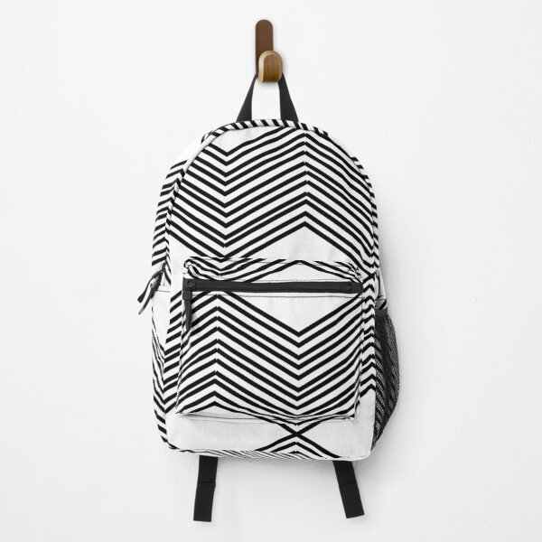 Item preview, Bold Mid Century Mod Lines and Shapes in Black and White designed and sold by JuneJournal.