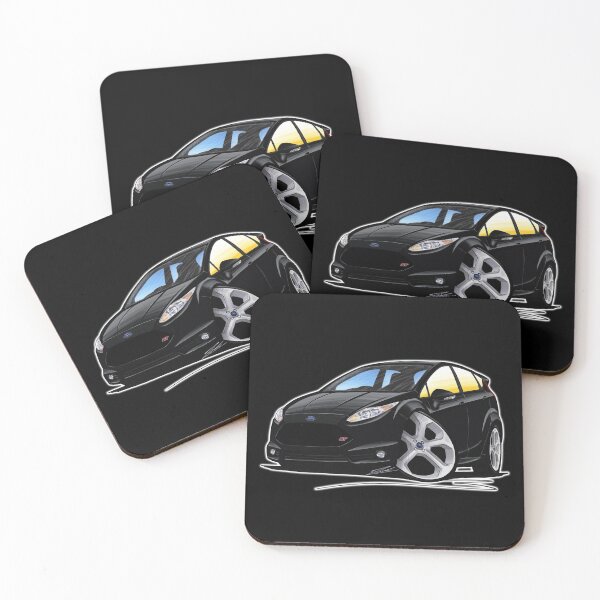 Item preview, Ford Fiesta (Mk7) ST (5dr) Black [No Plate] designed and sold by Yeomans Cartoons.