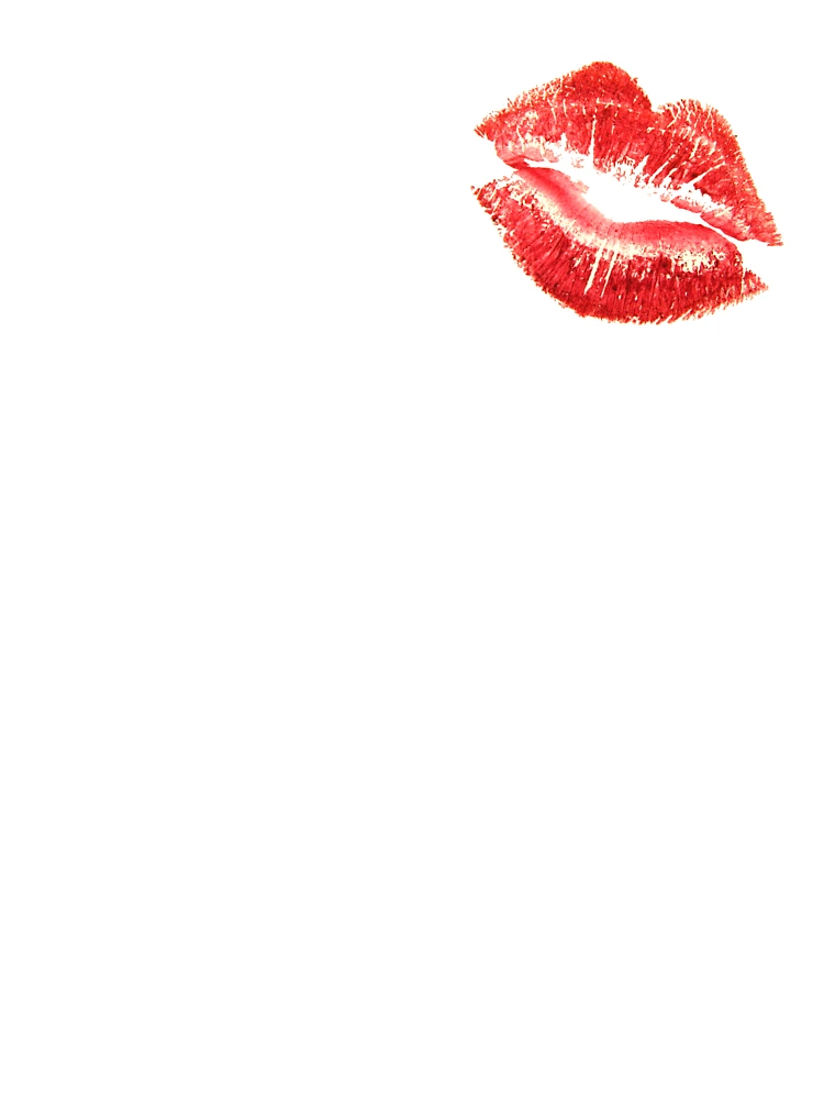 Lip kiss lipstick stamp