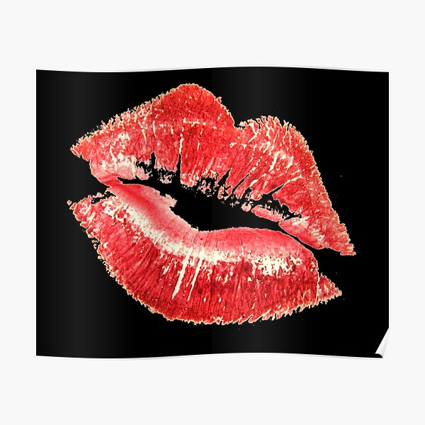 Wandbilder Roter Lippenstift Redbubble