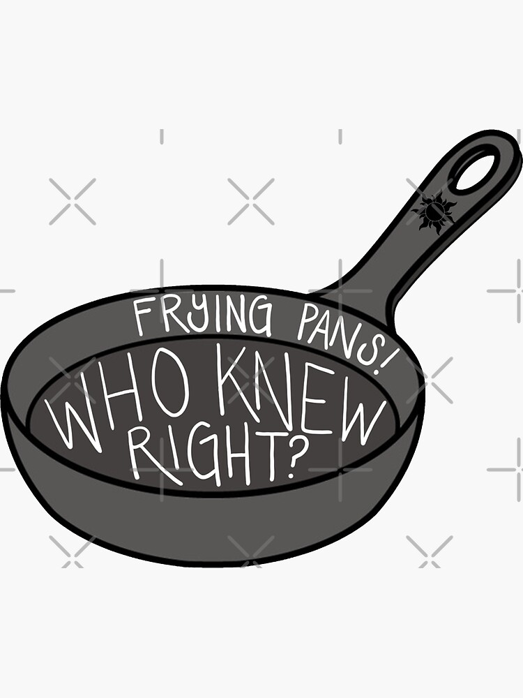 Tangled Frying Pan Sticker For Sale By Colorfulash Redbubble