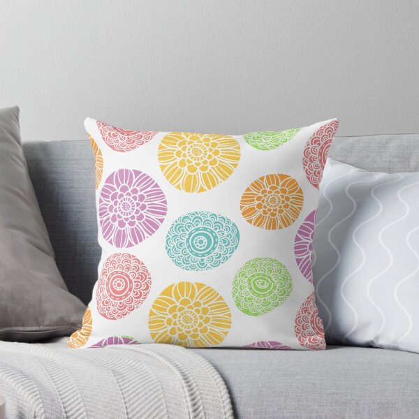 Item preview, Colorful abstract glowers pattern designed and sold by GoDesign1.