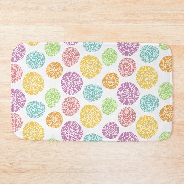 Item preview, Colorful abstract glowers pattern designed and sold by GoDesign1.