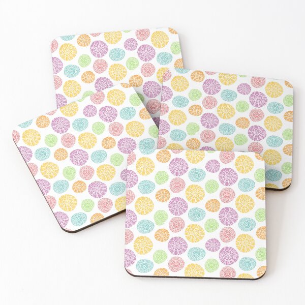 Item preview, Colorful abstract glowers pattern designed and sold by GoDesign1.