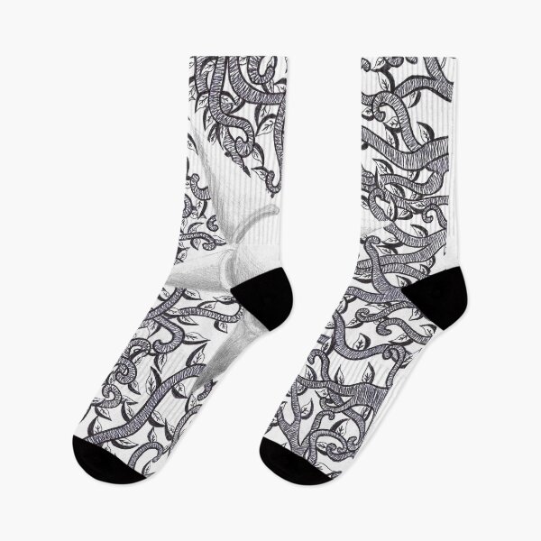 Item preview, Geometric Flower and Vines designed and sold by The Rage Garden.
