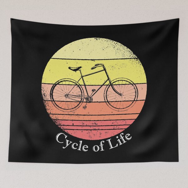 Item preview, Cycle of Life - Bicycle Pun designed and sold by CoolSilhouettes.