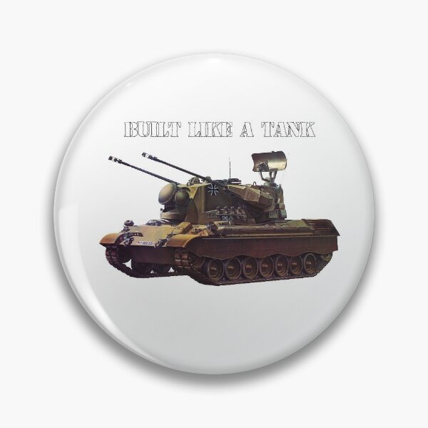 Item preview, Built like a tank funny shirt Flakpanzer German tank designed and sold by OldschoolTs.
