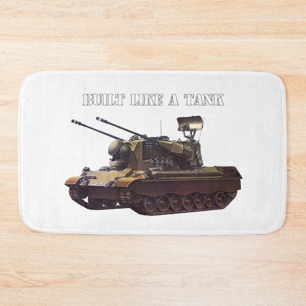 Item preview, Built like a tank funny shirt Flakpanzer German tank designed and sold by OldschoolTs.